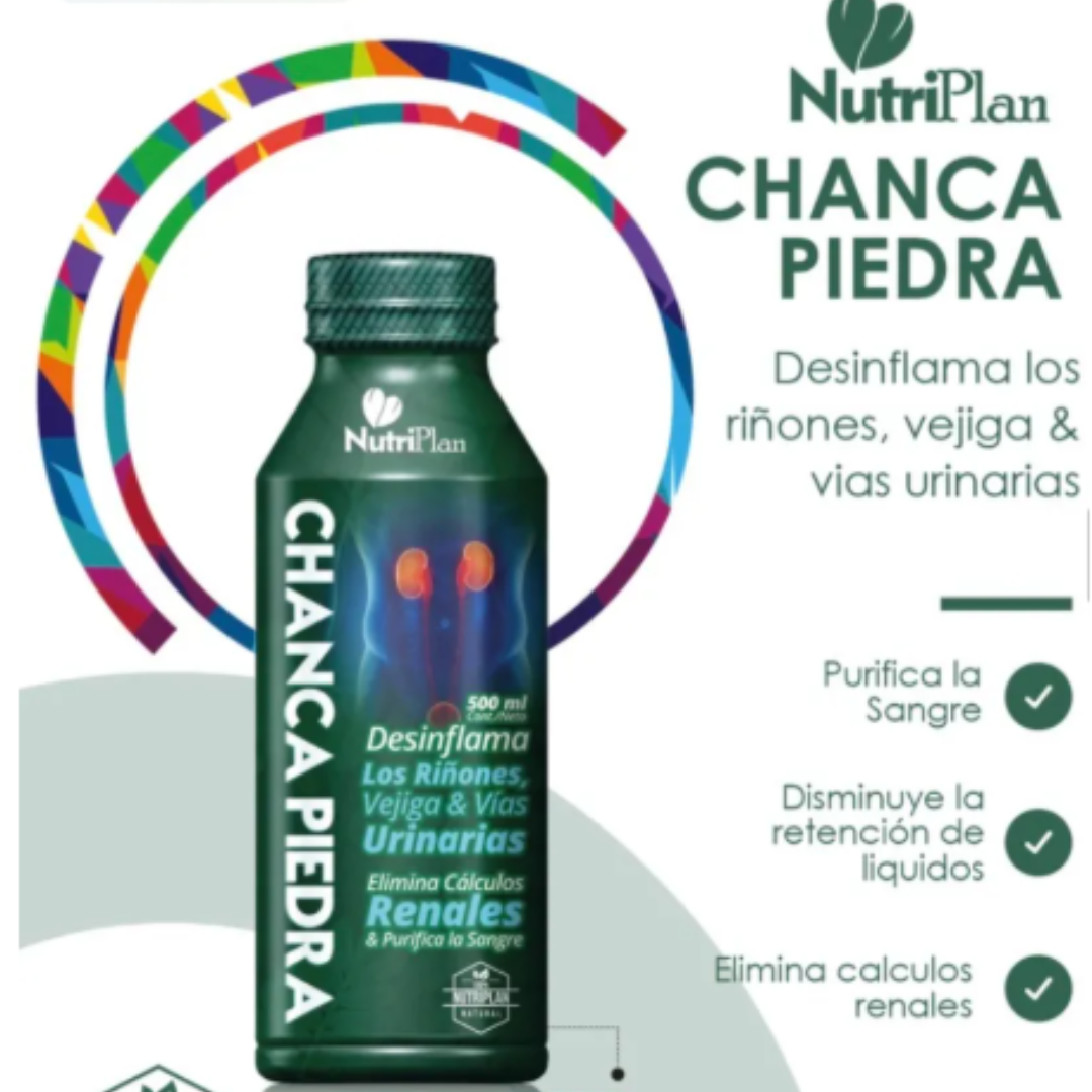 Jarabe Chanca Piedra NutriPlan 500ML 2X1: El limpiador natural para tus riñones y vías urinarias.