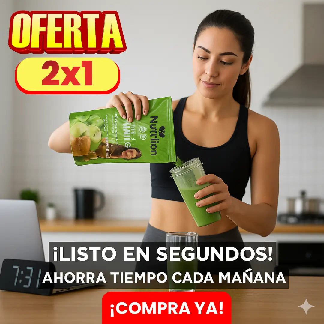 2x1 Batido Verde®- Que Transformará tu Día: ¡Salud, Energía y Bienestar en Segundos!”