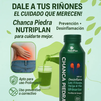 Jarabe Chanca Piedra NutriPlan 500ML 2X1: El limpiador natural para tus riñones y vías urinarias.