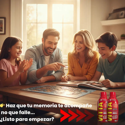 VITACEREBRINA® Pemium 2X1 - Apoya tu memoria y mantén tu mente más clara cada día.
